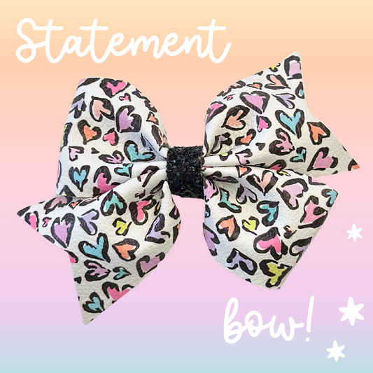 Rainbow Cheetah 5" Bow