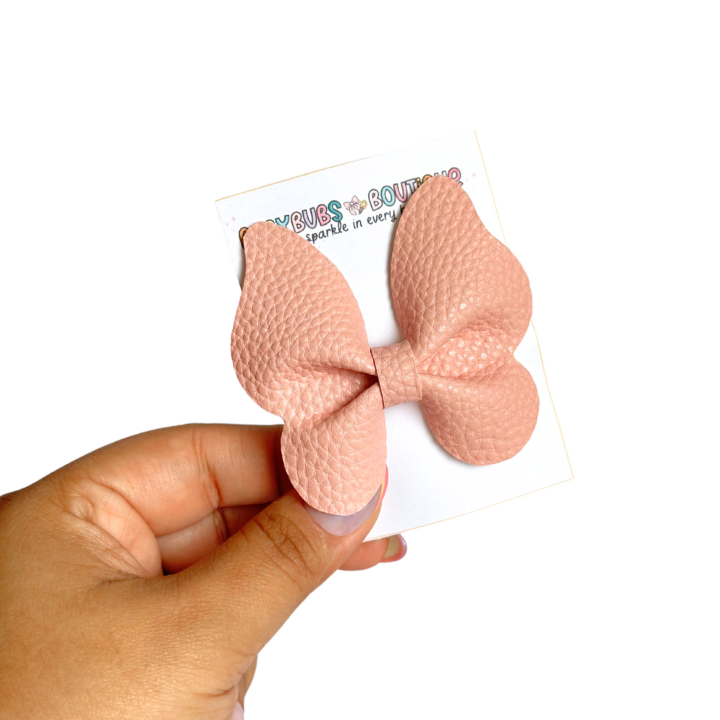 Peach Butterfly Clip