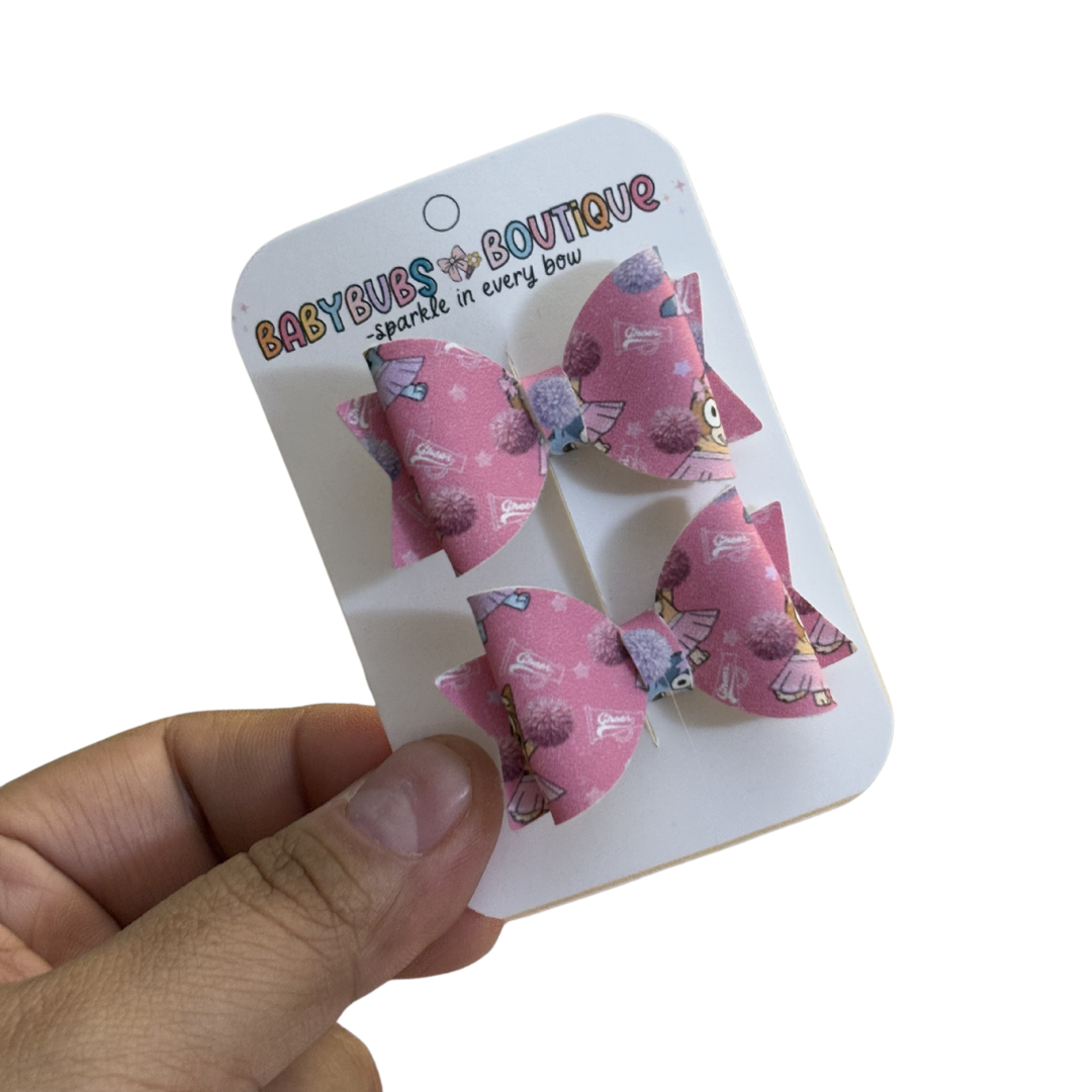 Cheerleading Pups Mini Piggy Set