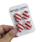 Glitter Candy Cane Mini Piggy Set