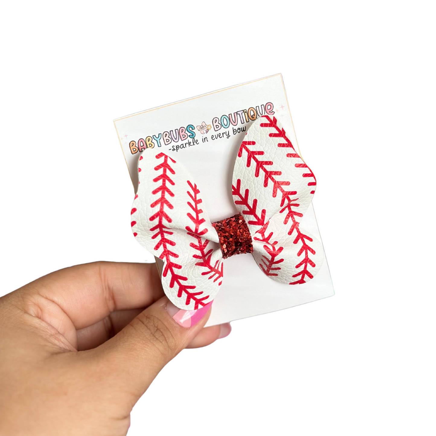 Baseball Butterfly Clip