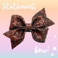 Brown Glitter 5" Bow