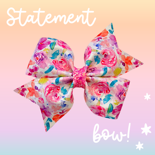 Bright Floral 5" Bow