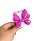 Neon Purple Glitter Butterfly Clip