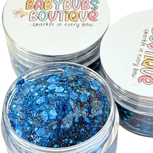 Blue - Glitter Hair Gel